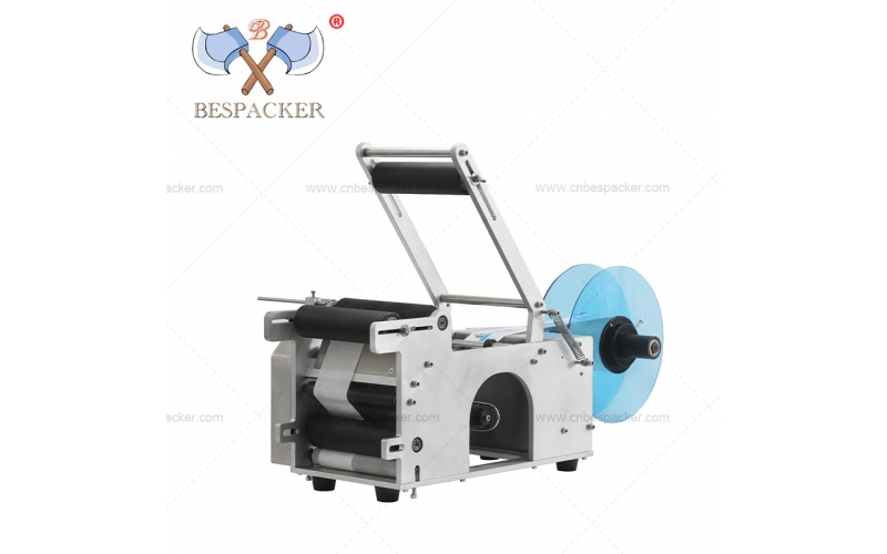 Bespacker XT-50 semi automatic small round glass plastic bottle labeling machine
